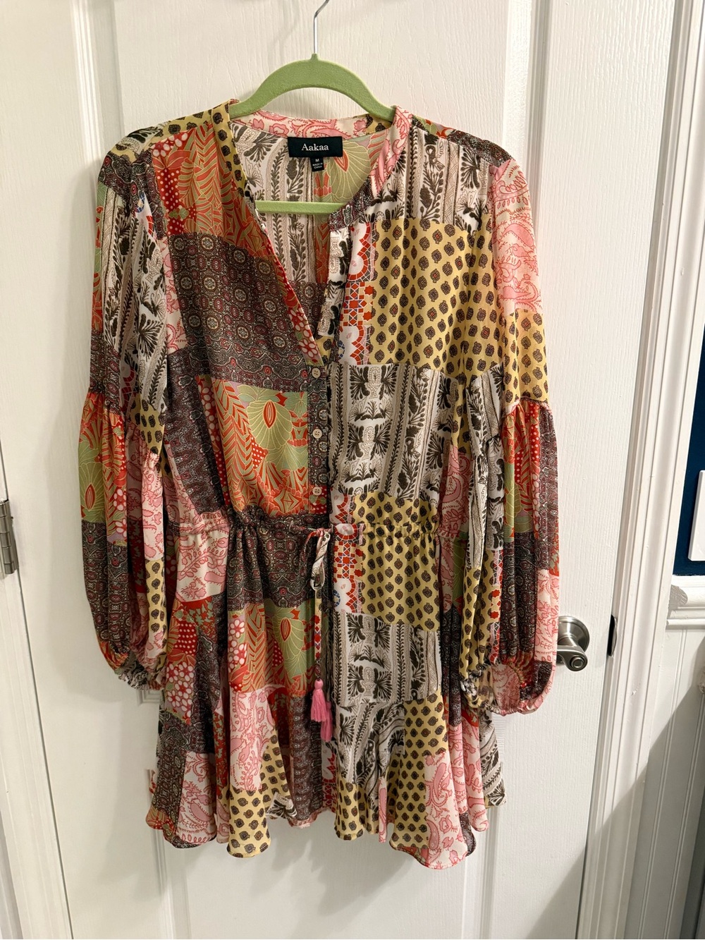Aakaa Patchwork Tunic Dress